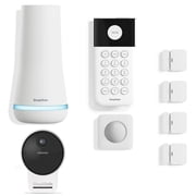 SimpliSafe 8-Piece Wireless Outdoor Home Security System - 1080p HD Camera, Entry Sensors, 24/7 Professional Monitoring Available, Motion Detection,- White