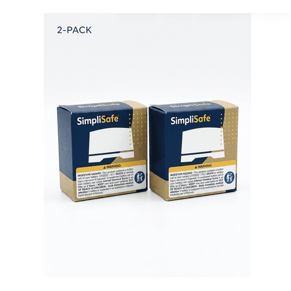 SimpliSafe Indoor Smart Compatible Water leak detector - WT3 Household Water Sensor 2 Pack