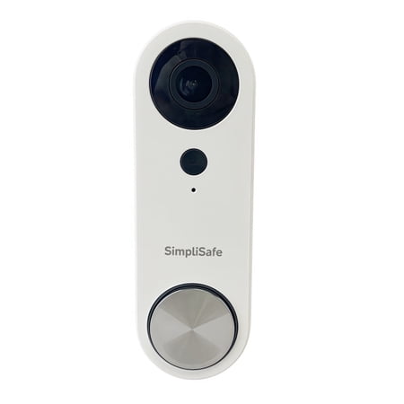SimpliSafe Wired Doorbell SSDB3 Pro Smart Home Security Wi-Fi 1080p Video Doorbell Camera Compatible with SimpliSafe Home Security System