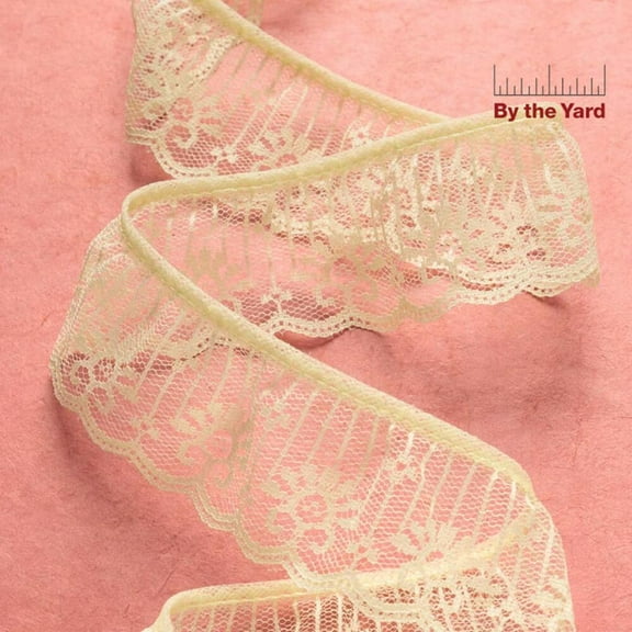 Simplicity 2" Ruffled Vertical Lace in Maize