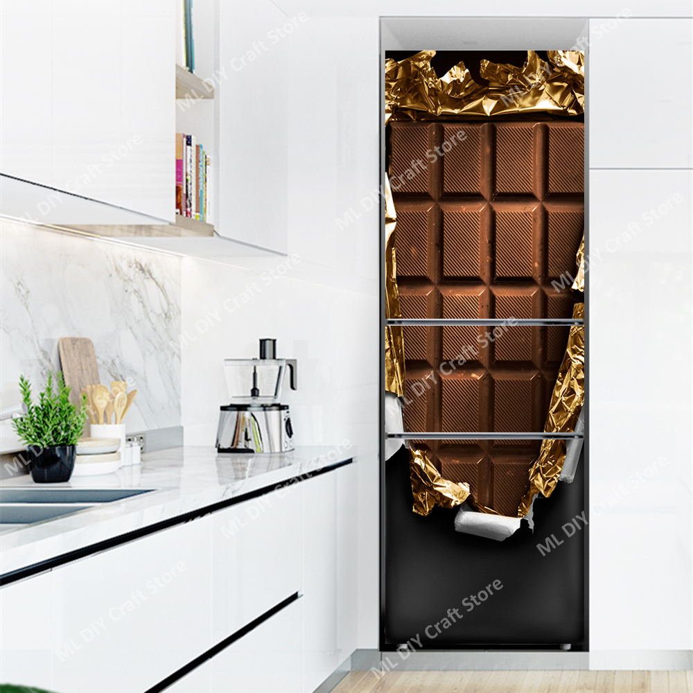 Simplicity Fridge Simplicity 3D Fruit Fridge Door Mural Sticker Self Adhesive Waterproof ...