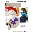 thumbnail image 1 of Simplicity 8715 Children's Stuffed Animal Dragon Toy Sewing Patterns by Beezee Art, One Size Only C21, 1 of 3