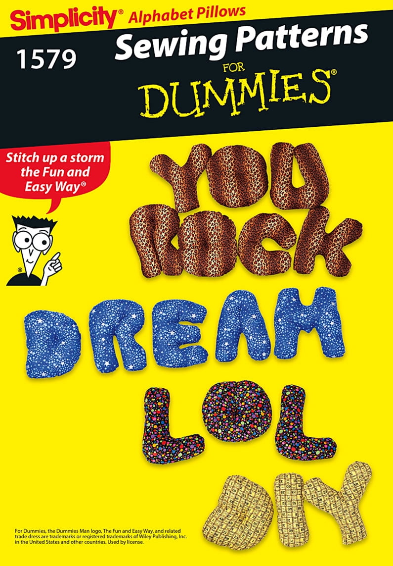 Simplicity Alphabet Pillow Pattern, 1 Each