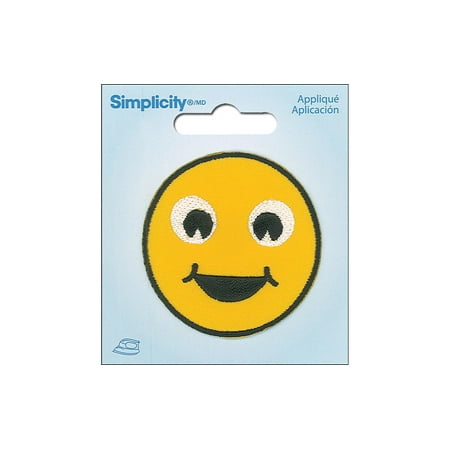 Simplicity Applique Iron On Happy Emoji