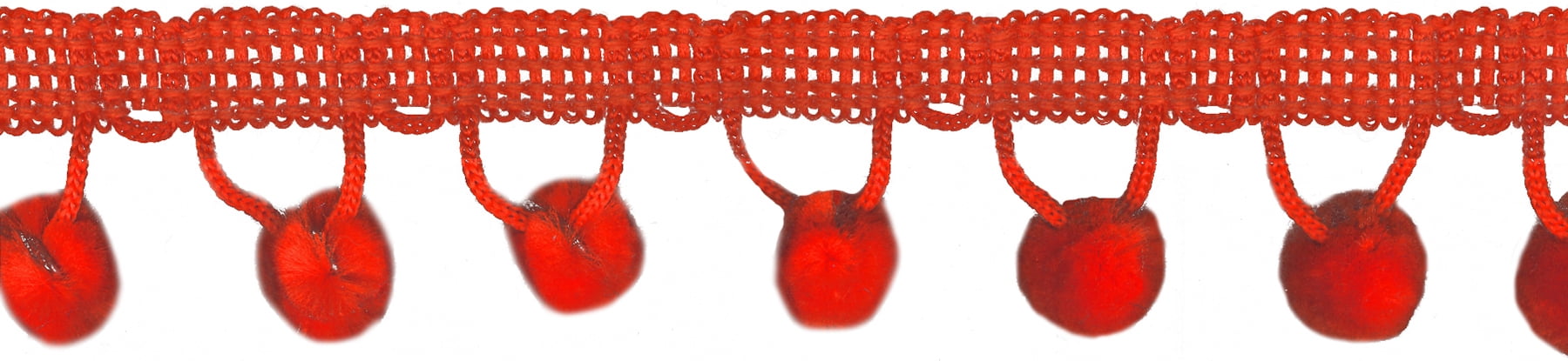 Simplicity Ball Fringe 1.125"X12yd-Orange
