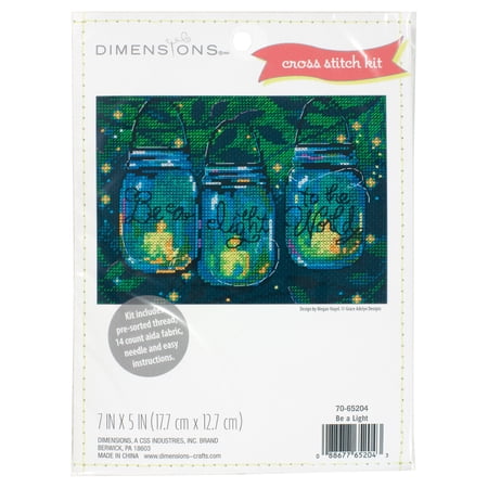 Simplicity Be a Light Counted Cross Stitch Kit by Dimensions, 1 Each