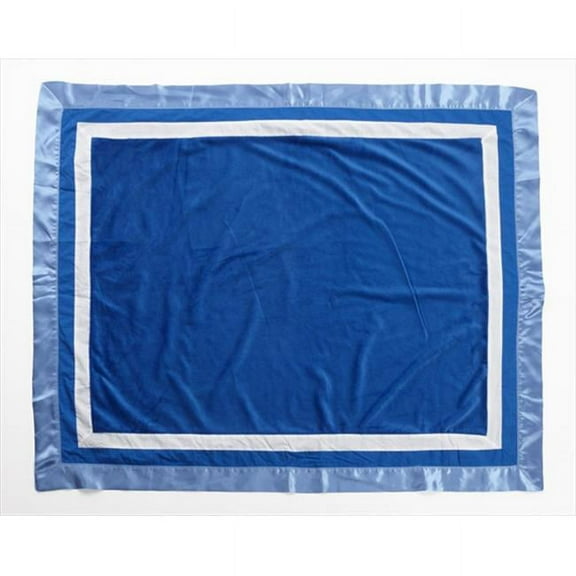 Simplicity Blue Medium Quilt - satin