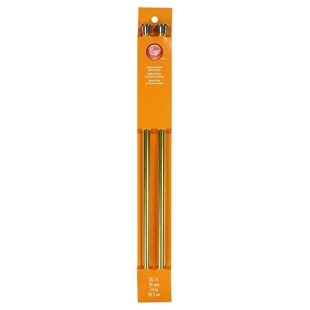 Simplicity Boye 14 in Anodized Aluminum Knitting Needles, Size 15 Green