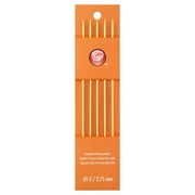 Simplicity Boye 5 Pc Aluminum Knitting Double Point Needles, 7 in Size 2 Gold
