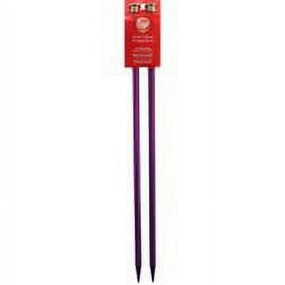 Simplicity Boye Aluminum 14 in Single Point Knitting Needle, Size 11 Purple