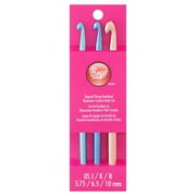 Simplicity Boye Tapered Throat Anodized Aluminum Crochet Hook Set, US Sizes J K and N Multicolor