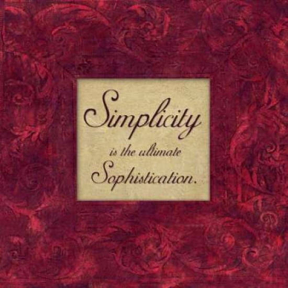 Simplicity Canvas Art - Stephanie Marrott (24 x 24)