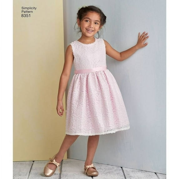 Simplicity Children's Size 3-8 Dress Pattern, 1 Each