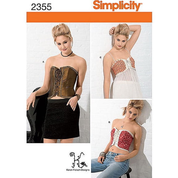 Simplicity Corset Costumes Patterns, 1 Each