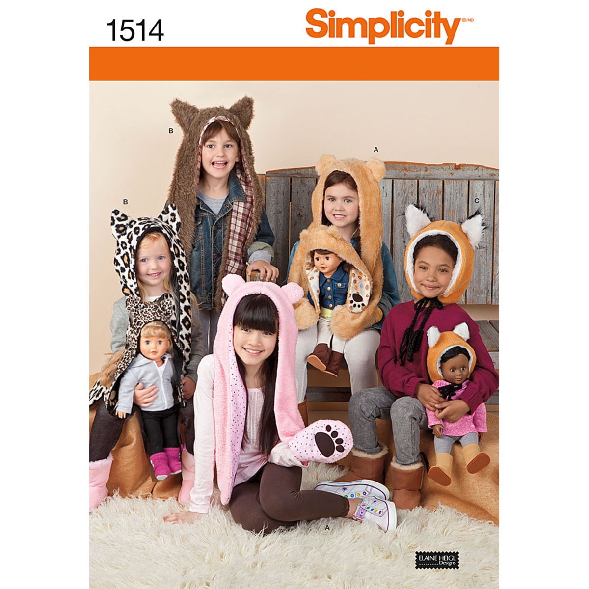 Patrons De Couture Simplicity Crafts Ref 8099 - Pour Habits De Poupées Taille A (SM-LG) - Occasion Neuf