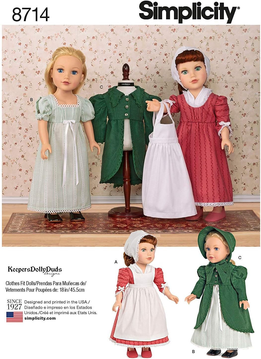 Simplicity Creative Patterns 18" Doll Clothes Pattern