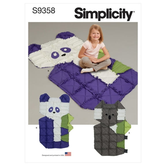 Simplicity Fleece Rag Quilts-ONE SIZE