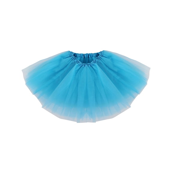 Simplicity Girl Classic Elastic Pettiskirt Layer Tulle Tutu Skirt,Peacock Blue