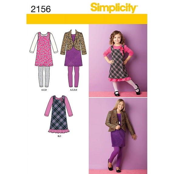 Simplicity Girl's Size 3-6 Sportswear Pattern, 1 Each