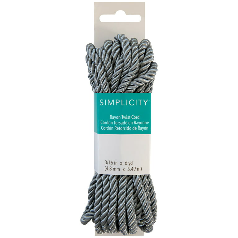 Mandala Crafts Gray Twisted Cord Trim Decorative Rope for Crafts - Gray  Rope Braided Cord - Twisted Rope Trim for Upholstery Cording Handfasting  Graduation Cord : : Home