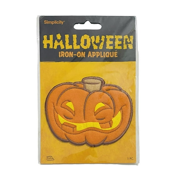 Simplicity Halloween Iron-On Applique - Jack O'Lantern