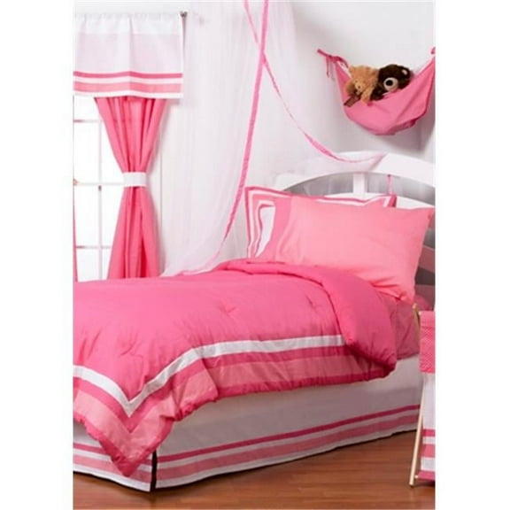 Simplicity Hot Pink Full 4 Piece Bedding Set