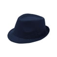 thumbnail image 1 of Simplicity Indiana Men's Adult Deluxe Structured Fedora Hat, Navy, 1 of 3