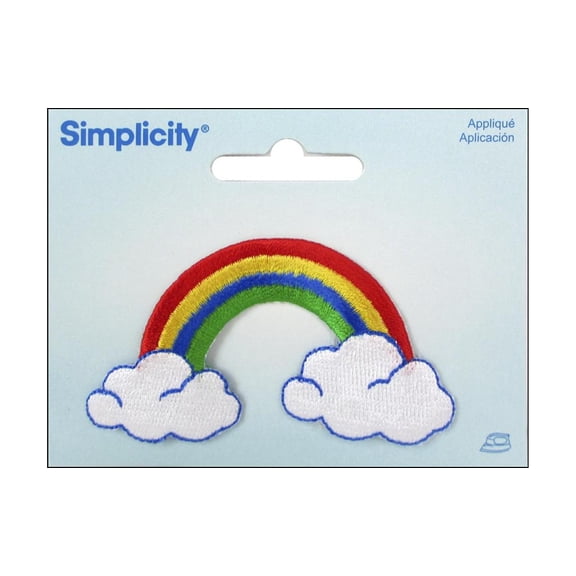 Simplicity Iron-On Rainbow & Clouds Applique