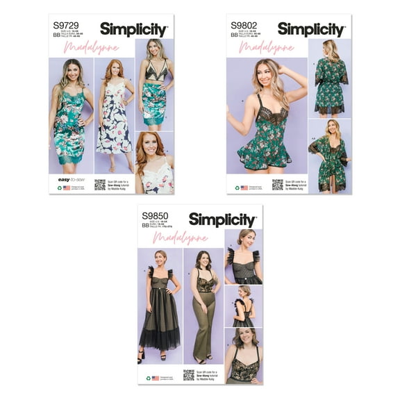 Simplicity Madalynne 1X-5X Pattern Bundle BD10020 Size 1X-5X