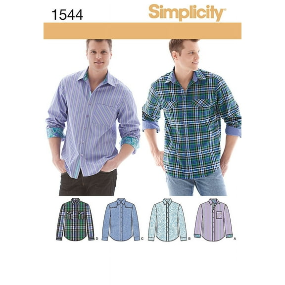 Simplicity Men's & Boy's Size 44-52 Tops & Vests Pattern, 1 Each