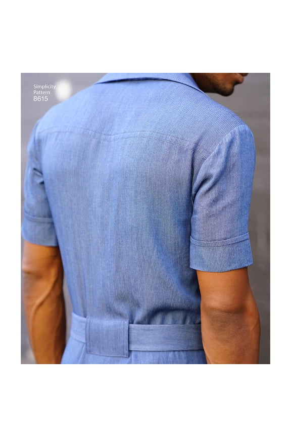 Simplicity Mens' Size 34-42 Jumpsuit & Overalls Pattern, 1 Each