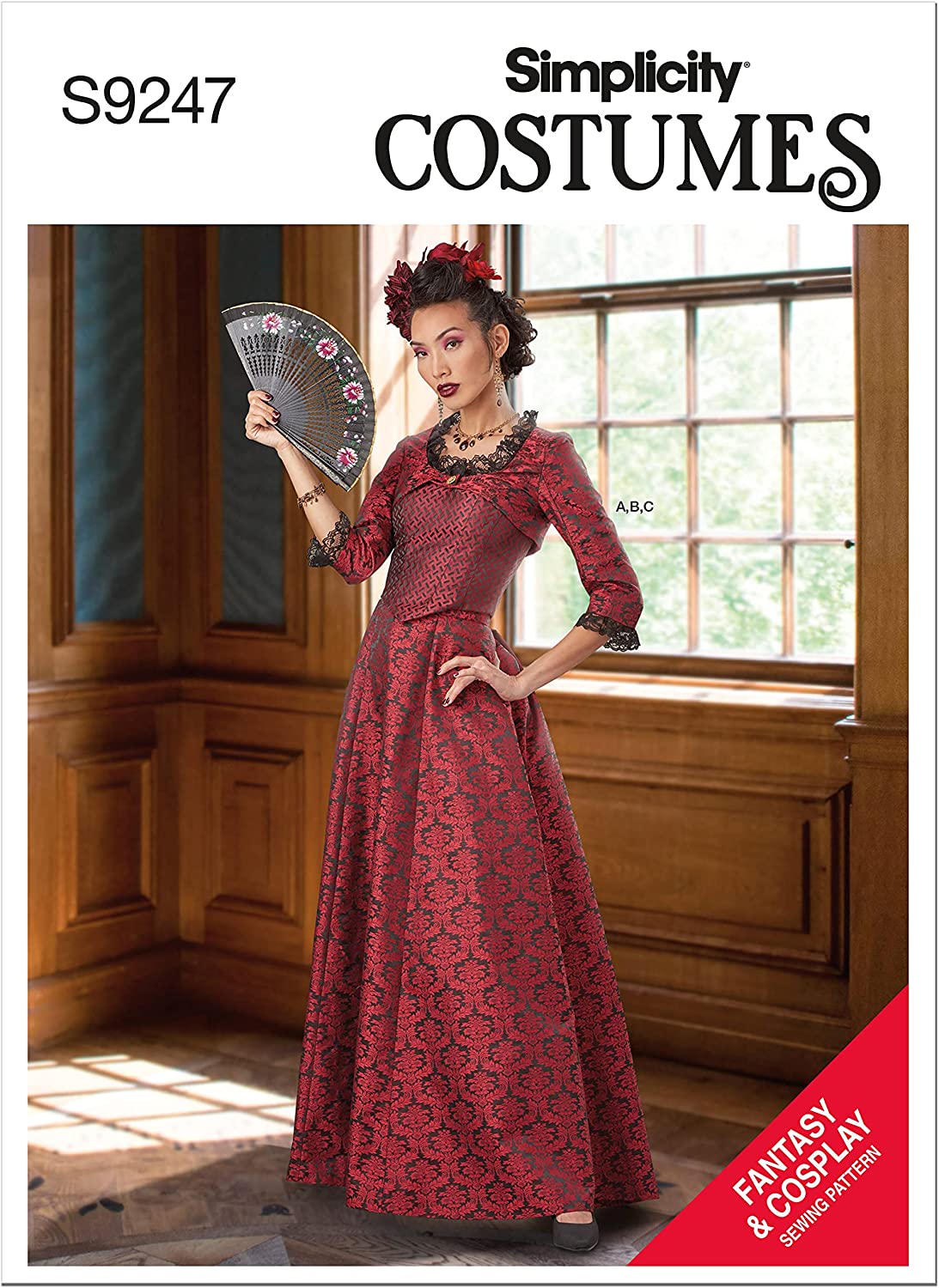 Simplicity Misses' Bolero, Corset, and Skirt Kit, Code 9247 Sewing