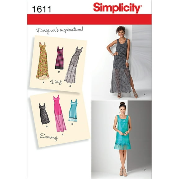 Simplicity Misses Dresses-6-8-10-12-14, Pk 1, Simplicity Patterns