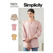 Simplicity Sewing Pattern 9274 - Tops for Women - U5 16-18-20-22-24 - Intermediate