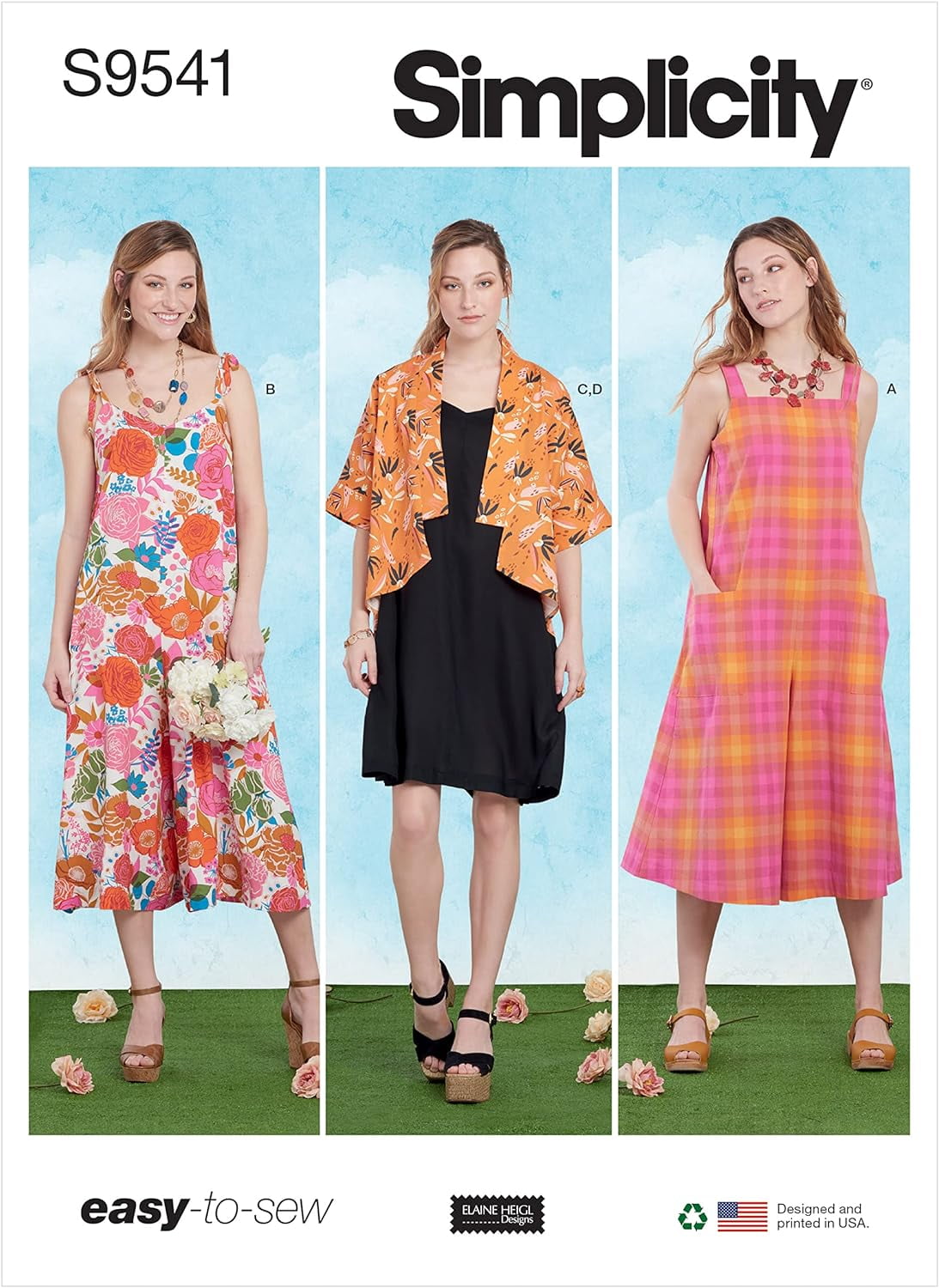 Simplicity Misses' Jumpsuit, Jacket and Dress Sewing Pattern Kit, Code