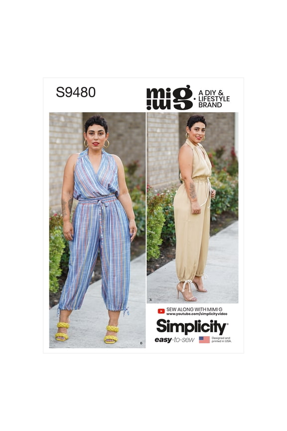 Misses' Jumpsuit Sewing Pattern S9480 by Mimi G Size 16-18-20-22-24