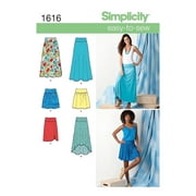 Simplicity Misses Knit or Woven Skirts Sewing Pattern and Template