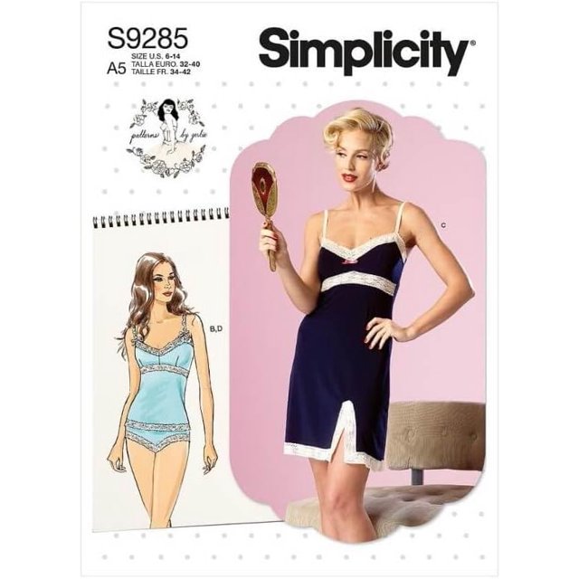 Simplicity Misses' LaceTrimmed Camisole, Slip, and Underwear Packet