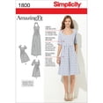thumbnail image 1 of Simplicity Misses' Plus Size 20W-28W Amazing Fit Dress Pattern, 1 Each, 1 of 7