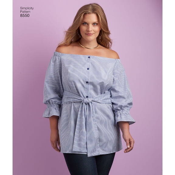 Simplicity Misses' Plus Size 20W-28W Dress, Tunic & Top Pattern, 1 Each