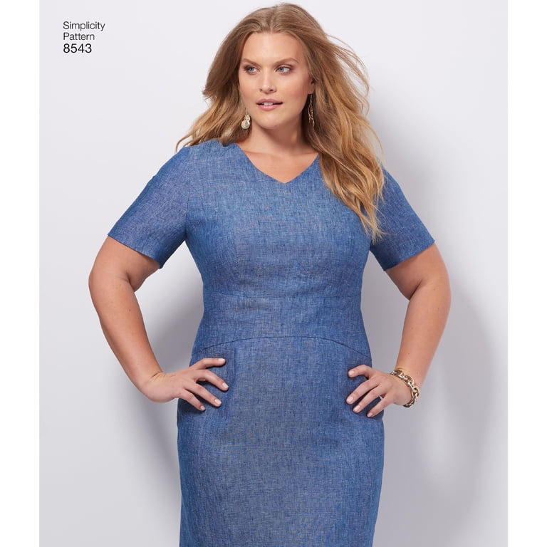 simplicity bodycon dress pattern Simplicity 8787 Misses' Learn-to-Sew Knit Dress