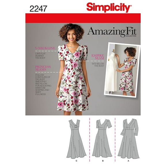 Simplicity Misses' Size 10-18 Dress Pattern, 1 Each