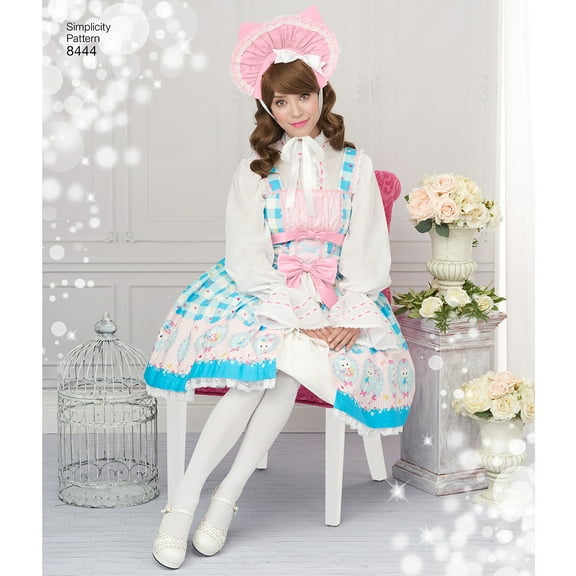 Simplicity Misses' Size 12-20 Lolita Dress Pattern, 1 Each
