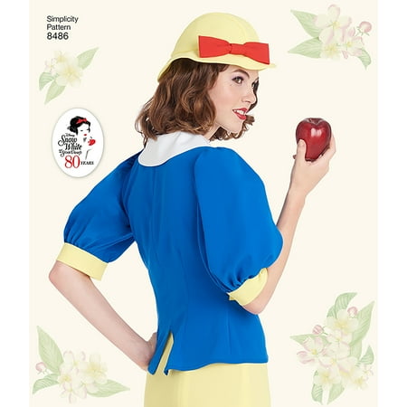 Simplicity Misses' Size 14-22 Disney Vintage Snow White Costume Pattern, 1 Each