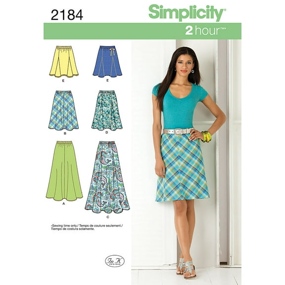 Simplicity Misses' Size 14-22 Skirts & Pants Pattern, 1 Each