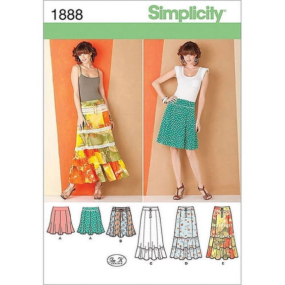 Simplicity Misses' Size 16-24 Skirts & Pants Pattern, 1 Each