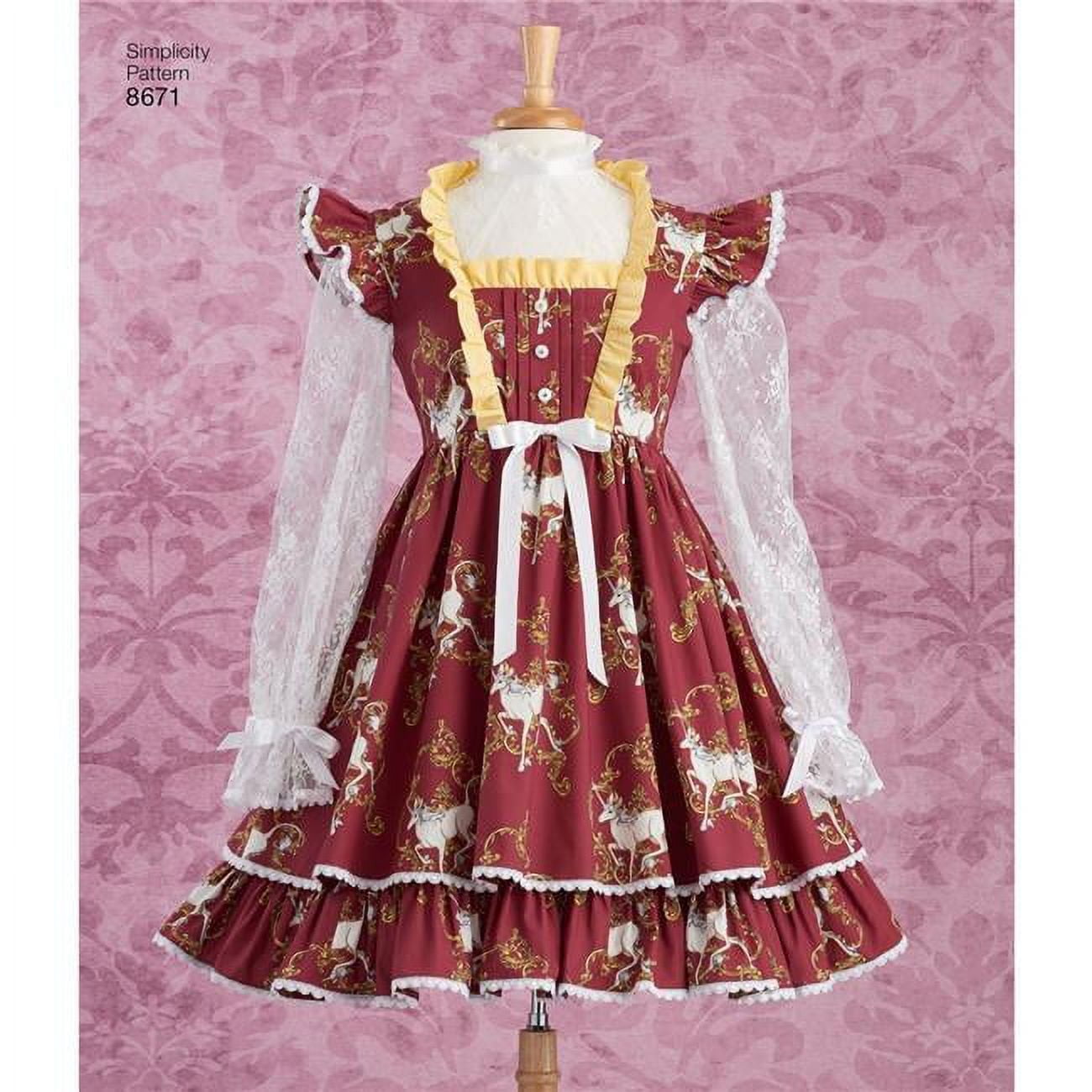 Simplicity Misses' Size 4-12 Lolita Dress Pattern, 1 Each - Walmart.com
