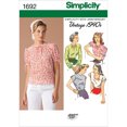 thumbnail image 1 of Simplicity Misses' Size 6-12 Retro Tops Pattern, 1 Each, 1 of 3