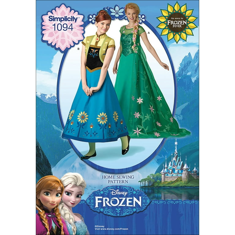 Simplicity Misses' Size 6-14 Disney's Frozen Fever Costumes Pattern, 1 Each  - Walmart.com