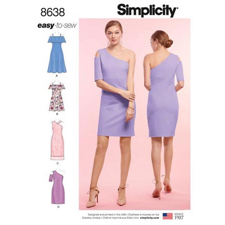 Simplicity Misses' Size 6-14 Easy-To-Sew Knit Dress Pattern, 1 Each -  Walmart.com